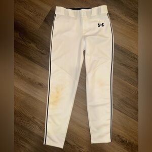 Under Armour Kids White Baseball Pants size YMD